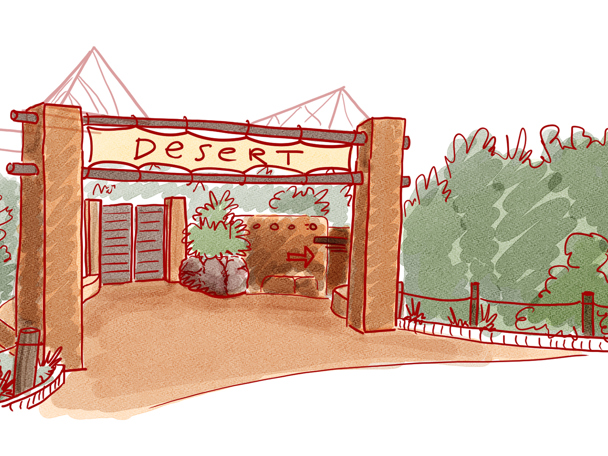 Neuer Ein- und Ausgang